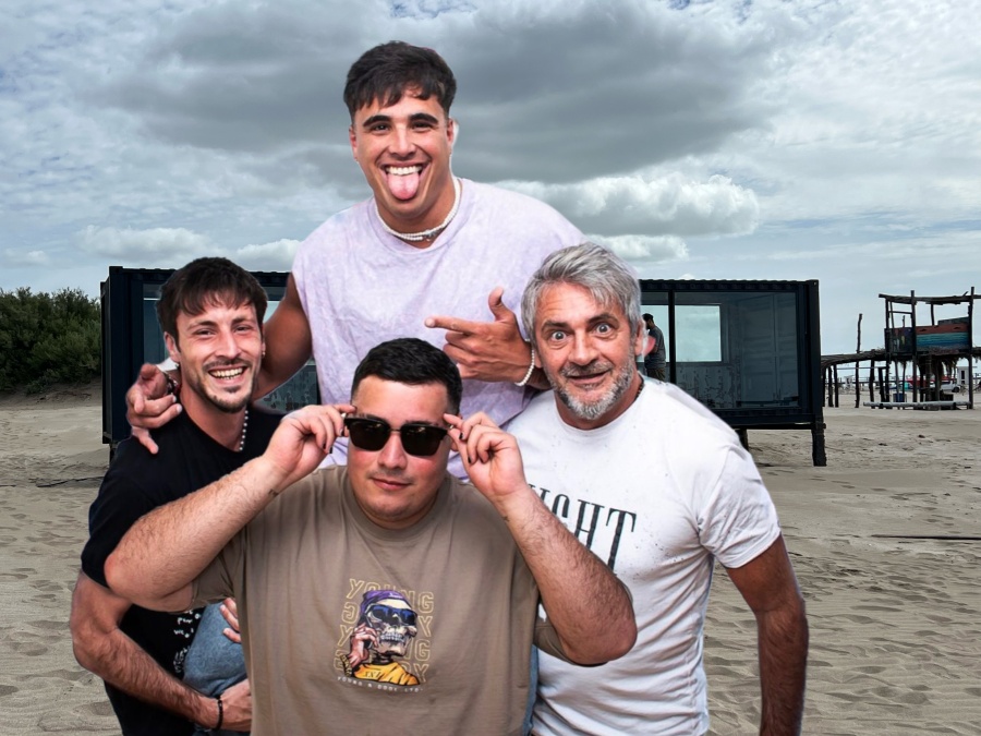 Cadena COOL y una temporada de Radio y Streaming en Pinamar con ex Gran Hermano en un estudio en la playa