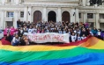 La comunidad universitaria platense pidió justicia por el crimen de Pablo Mieres