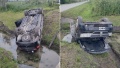 Violento vuelco en La Plata: una camioneta cay&oacute; a un zanj&oacute;n y cinco personas terminaron hospitalizadas