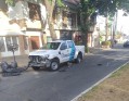 Chocaron un auto y un patrullero en La Plata