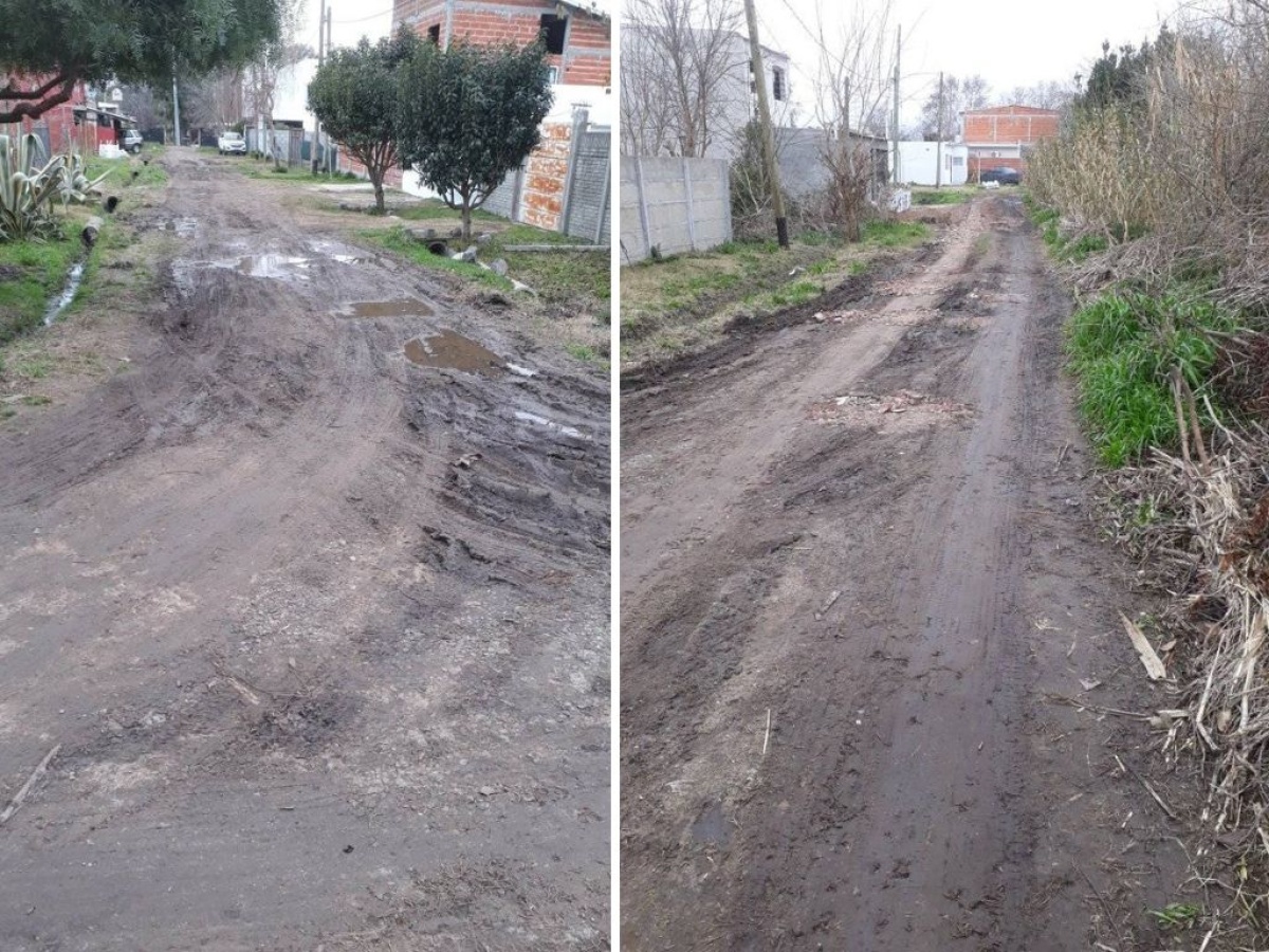 El mal estado de la calle en Ringuelet molesta a automovilistas y peatones