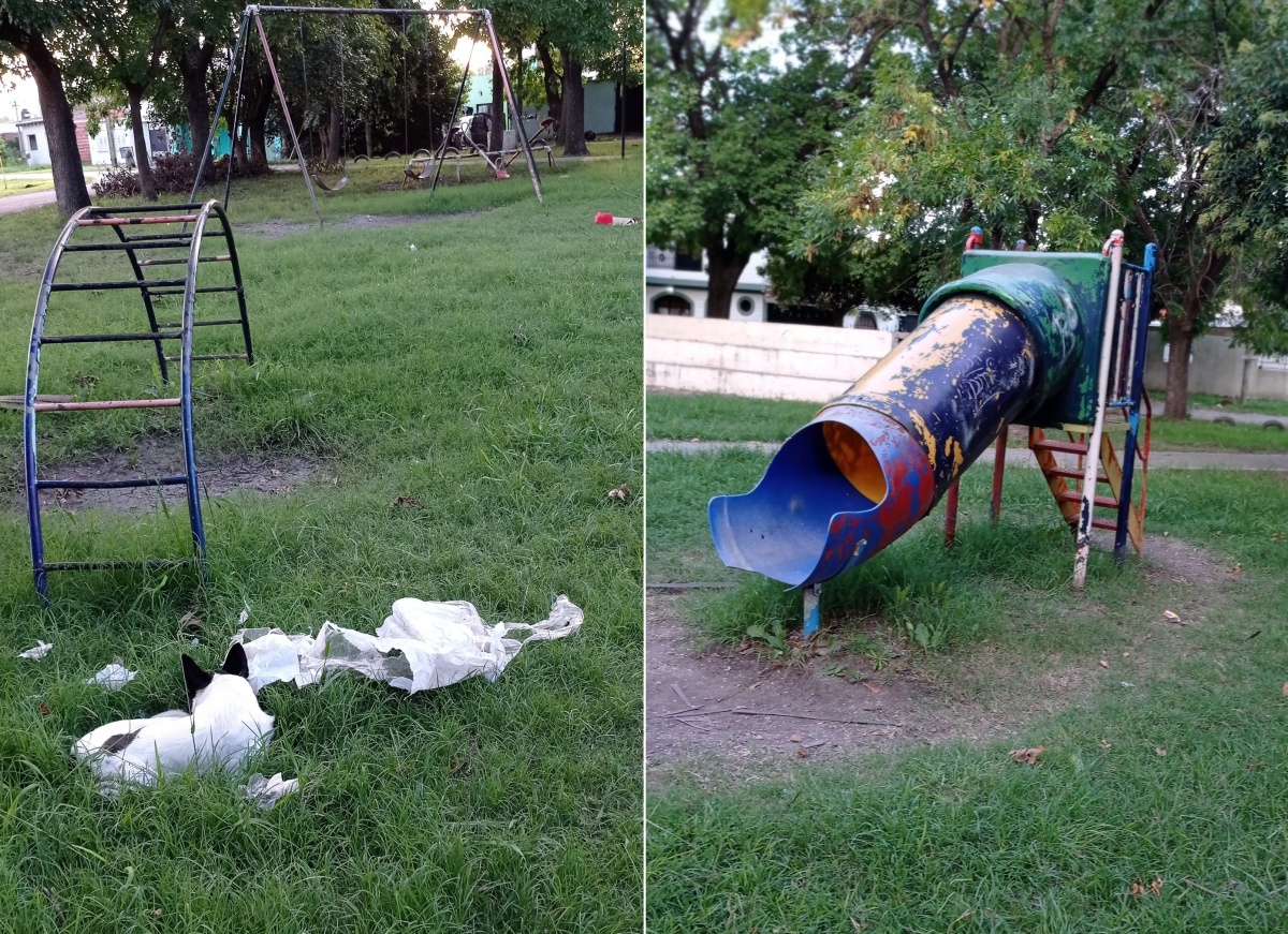 Vecinos reclaman por el estado de la Plaza del Niño de Los Hornos ...