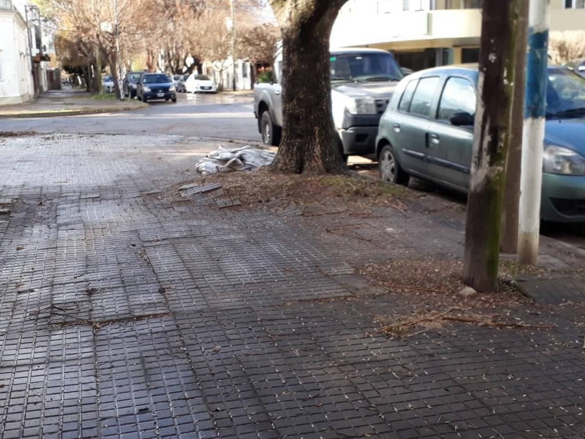 Vecinos denuncian por el mal estado de una vereda en 55 y 24