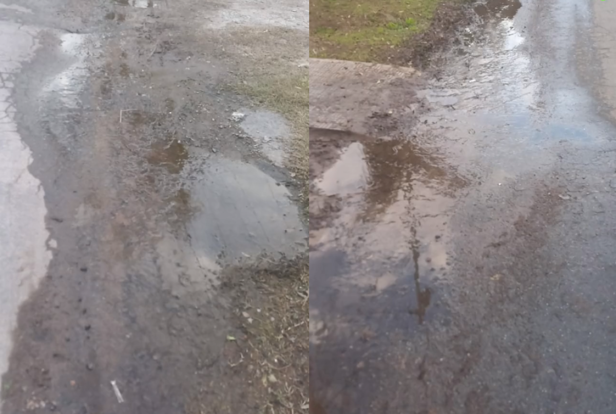 En Gonnet exigen que reparen una pérdida de agua que “está hace dos meses”