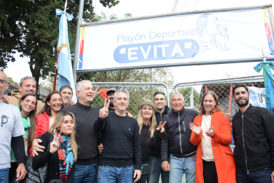 Inauguraron el playón deportivo "Evita" en La Plata con el impulso clave de Tolosa Paz y la presencia de Julio Alak