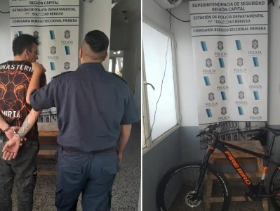 Tras robar una bicicleta en La Plata quiso esconderse en lo de su ex y quedó detenido