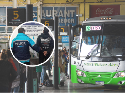 Un vendedor ambulante fue detenido por agredir a un chofer de colectivos en La Plata