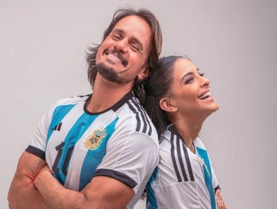 Christian Sancho y Celeste Muriega se sacaron la ropa para celebrar el triunfo de Argentina