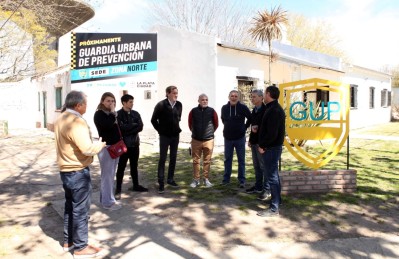 Garro visitó la nueva base de la Guardia Urbana de Prevención: busca reforzar la seguridad en la zona norte de La Plata