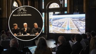 Alak present&oacute; el plan para reactivar el Aeropuerto de La Plata: inversi&oacute;n millonaria y una terminal de bajo costo