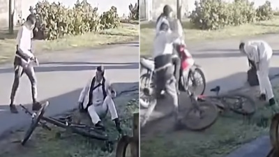 As&iacute; fue el brutal ataque de motochorros en La Plata: le robaron la bicicleta y le pegaron un tiro