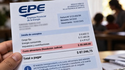 Un padre no pag&oacute; la cuota alimentaria durante tres a&ntilde;os y la Justicia orden&oacute; cobrarla en la factura de luz