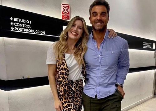 Laurita Fernández se mostró a los besos con el productor de Bienvenidos a Bordo