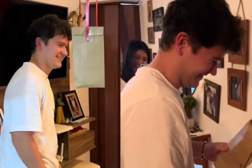 "Se ve que es re agradecido": su hermano cumplió 18 años y compartió el emotivo momento en que le hacen un regalo especial