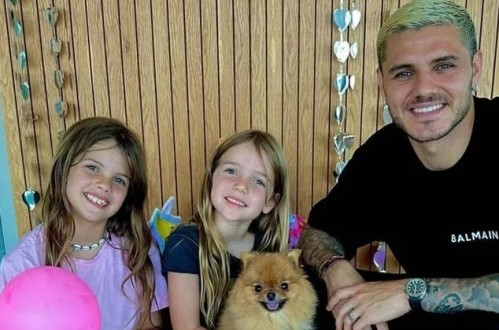Mauro Icardi celebró junto a sus hijas el cumpleaños de su perrita Carla en Turquía: "Te amamos"