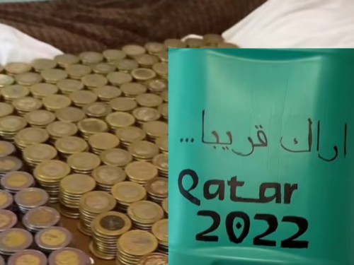 Una familia ahorró por dos años monedas para viajar al Mundial de Qatar y el resultado final se hizo viral
