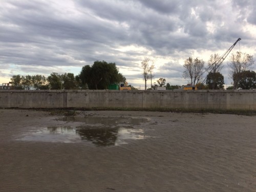 Vecinos de Punta Lara se mostraron en desacuerdo con la creación de la "muralla seca": "Están devastando el medio ambiente"