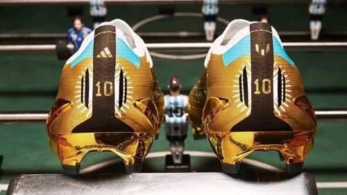 Dorados y brillantes como sus 7 Balones de Oro: conoce en detalle los botines que Messi usará durante el Mundial Qatar 2022