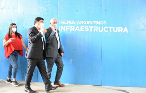 Guerrera y D’Onofrio recorrieron la estación de La Plata y se refirieron al Aeropuerto y la relocalización de la terminal