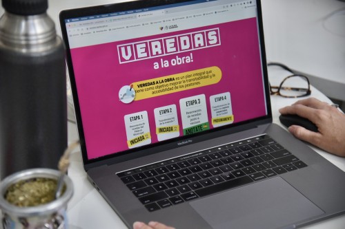 Luego de superar los 300 inscriptos, la Municipalidad lanzó una pagina web para anotarse al programa "Veredas a la Obra"