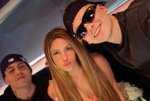 Shakira publicó una foto con Duki y Bizarrap: ¿se viene una colaboración?