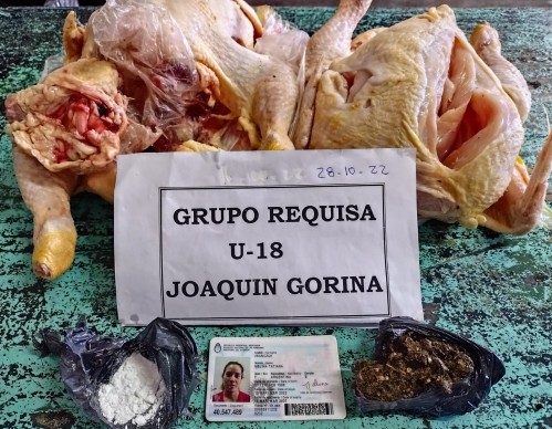 Una joven intentó ingresar droga en dos pollos en una Unidad Penal de La Plata