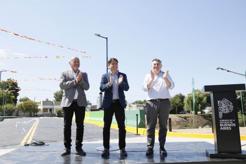 Kicillof presente en la inauguración de un nuevo puente en Ensenada realizado con una super inversión de provincia