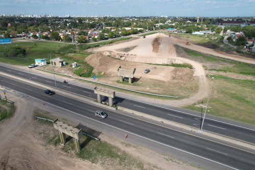 La Provincia avanza en la construcción de la nueva bajada de la Autopista Buenos Aires – La Plata