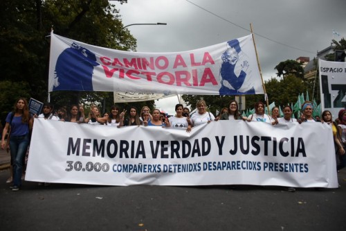 Multitudinaria movilización en La Plata de cara al Día de la Memoria Verdad y Justicia