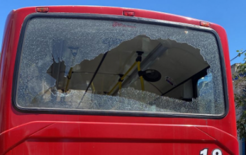 Un colectivo platense terminó con los vidrios destrozados por un joven de 17 años
