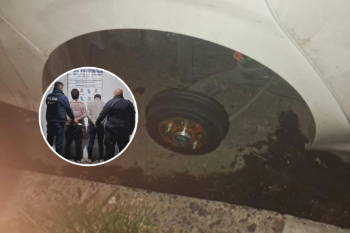 Atrapados en el acto: dos “roba ruedas” cayeron detenidos en La Plata