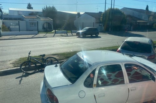 Choque múltiple en San Carlos: caos en el tránsito y un ciclista herido
