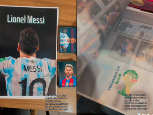 Messi en todas sus versiones: una platense le hizo un regalo único a su novio y es viral