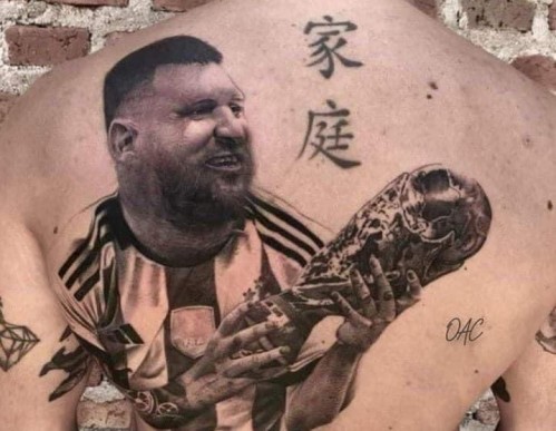 "Solo respuestas incorrectas": el tatuaje de Lionel Messi que salió bastante mal y se viralizó con múltiples ocurrencias