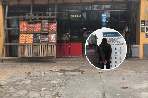 Un sujeto entró a robar en una verdulería en La Plata, escapó corriendo y terminó detenido