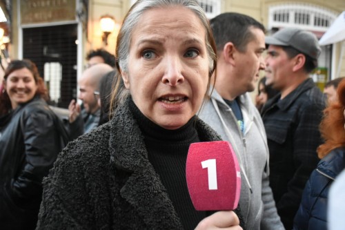Alejandra Darín fue la vocera en la movilización de Plaza de Mayo: "Queremos que no haya violencia de ningún tipo"