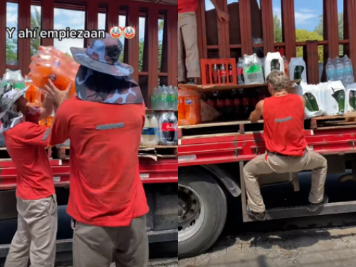 "Así se trabaja en Argentina": el divertido momento que protagonizaron unos trabajadores en La Plata y que quedó registrado