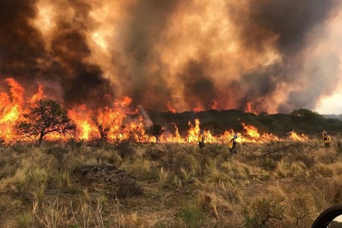 El incendio de Córdoba llegó hasta el norte de San Luis y se agravó la situación