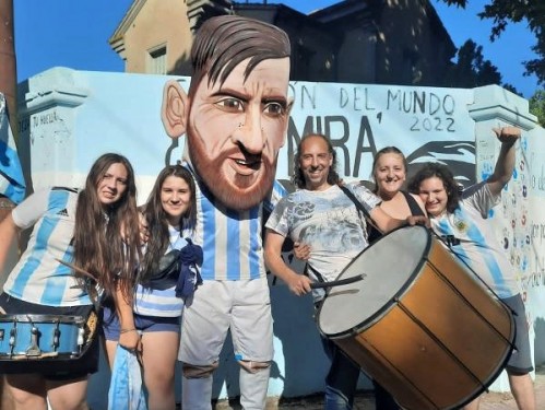 Argentina Campeón y una familia lo expresó en las paredes de La Plata: “Es una alegría inmensa”