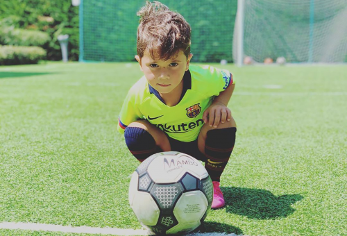 Se viralizó un supuesto video de Mateo Messi jugando al fútbol: ¿es él?