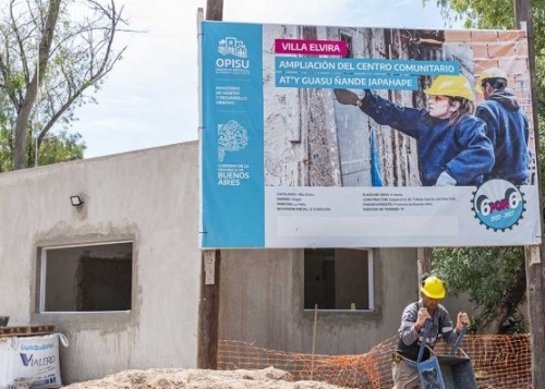 Provincia avanzó con las obras de ampliación en el espacio sociocomunitario de Villa Elvira
