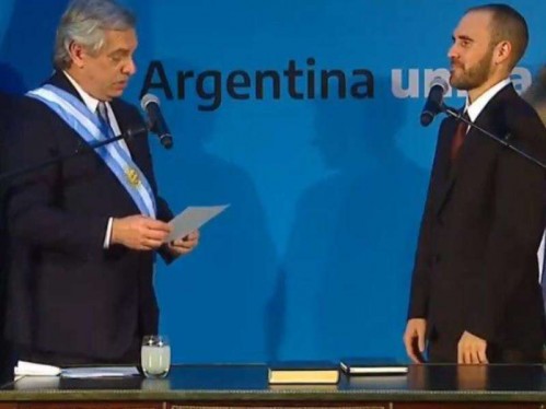 Antes de llegar al país para asumir como ministro, Martín Guzmán se reunió con la titular del FMI