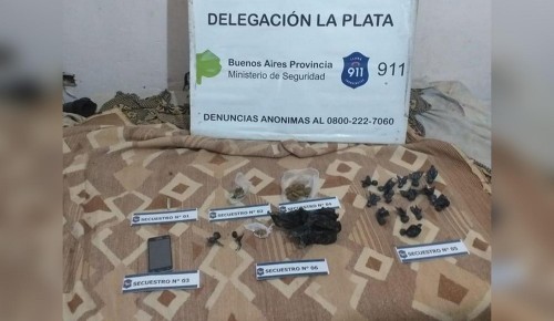 Capturaron a falso repartidor que hacía delivery de droga en La Plata 
