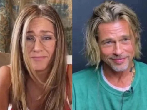 Furor en las redes por el coqueteo entre Jennifer Aniston y Brad Pitt