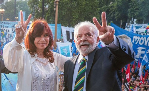 Cristina Kirchner felicitó a Lula y le agredeció por "devolverle la alegria y la esperanza a nuestra America del Sur"