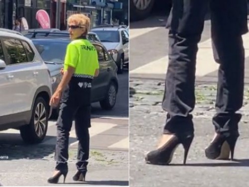 ¡Que elegancia!: la inspectora de tránsito que se volvió viral en La Plata por un insólito motivo