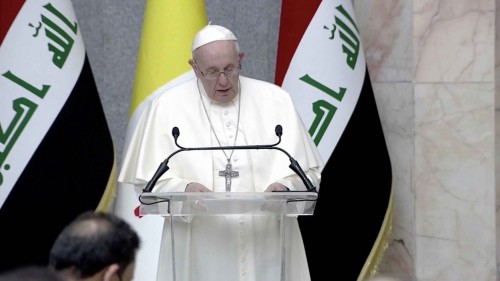 El papa Francisco, en Irak: "La diversidad, en vez de dar origen a conflicto, debería conducir a una cooperación armoniosa"
