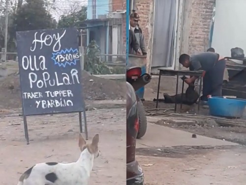 En Quilmes filmaron a personas carneando perros para una olla popular