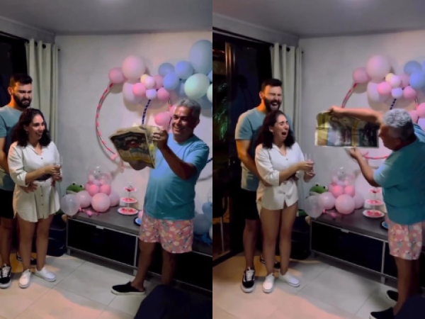 &iexcl;Una ternura!: un mago revel&oacute; el sexo de su nieta y llen&oacute; de emoci&oacute;n a todos