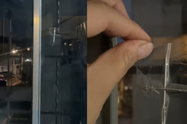 Se mudó a un departamento nuevo y encontró agujas en forma de cruz pegadas en la ventana: "No lo saques"